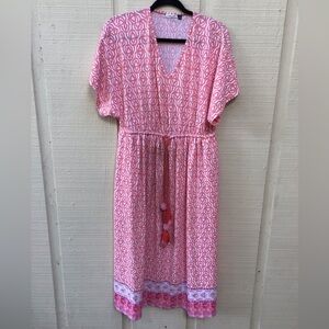 Cabana Life Elegant peach Napa Dress size l/xl